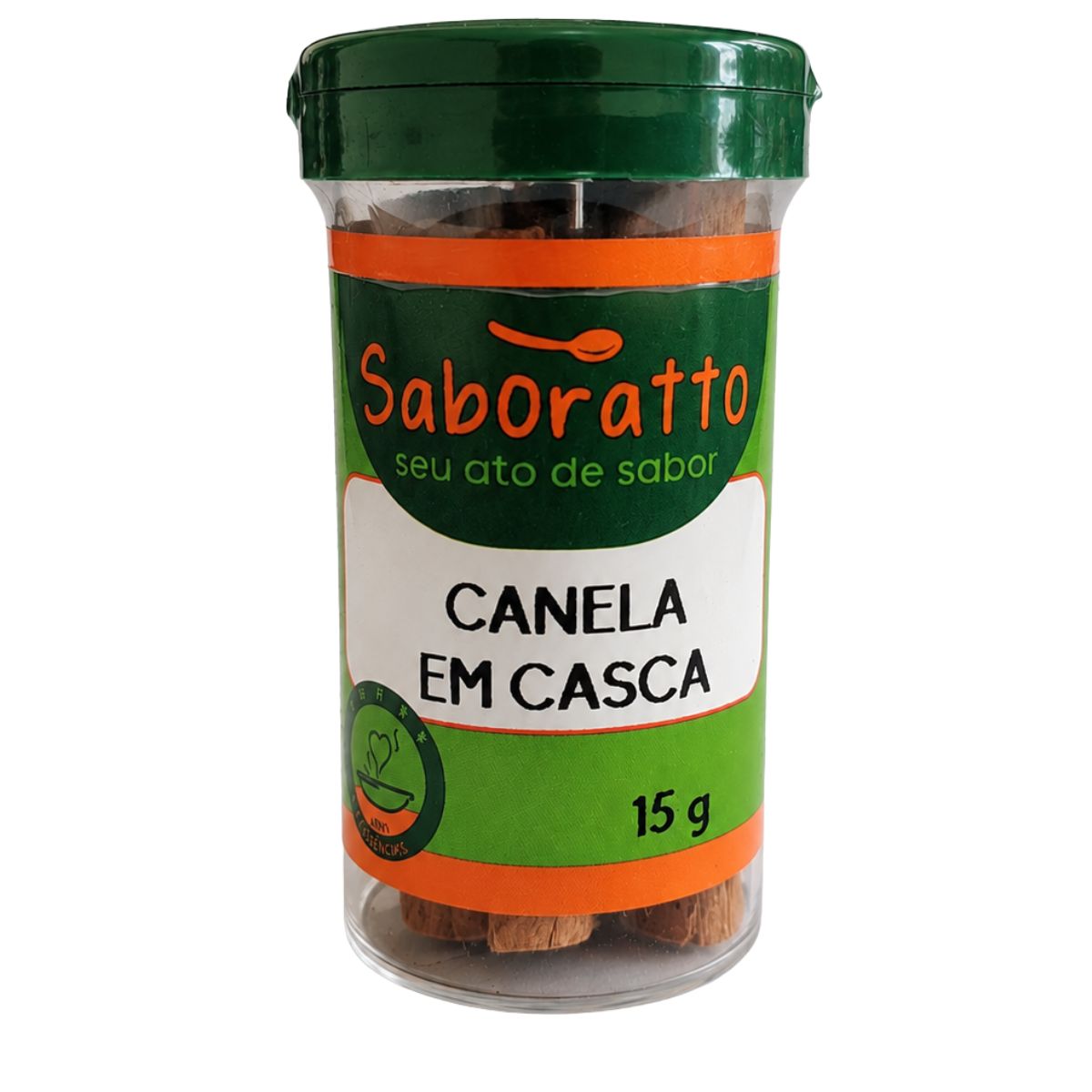 Canela em casca vera 6cm tubo 15g Saboratto essências