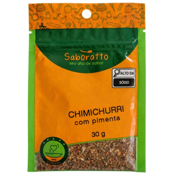 Chimichurri picante sache 30g Saboratto essências