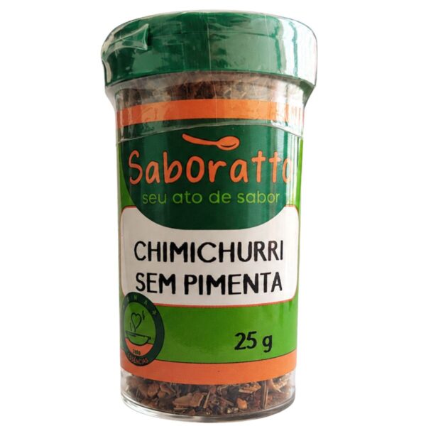 Chimichurri tradicional tubo 25g Saboratto essências