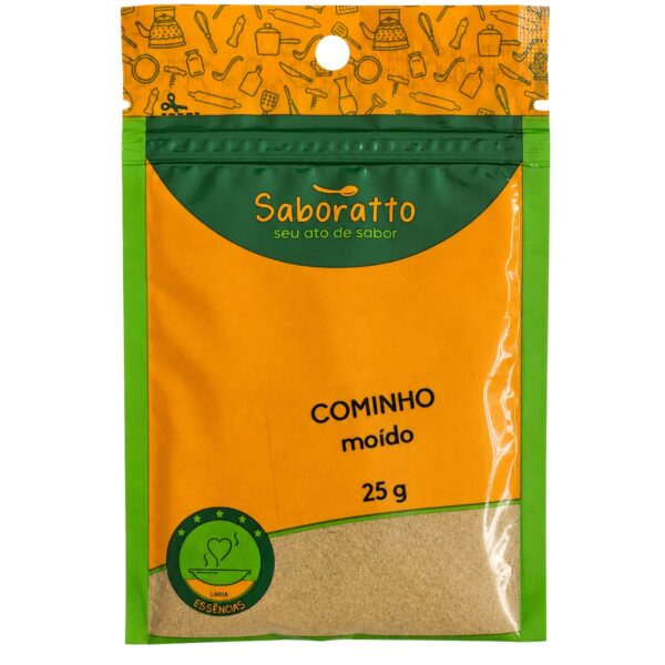 Cominho moido sache 25g Saboratto essências