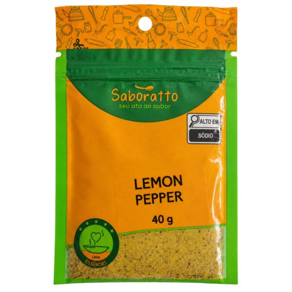 Lemon pepper sache 40g Saboratto essências