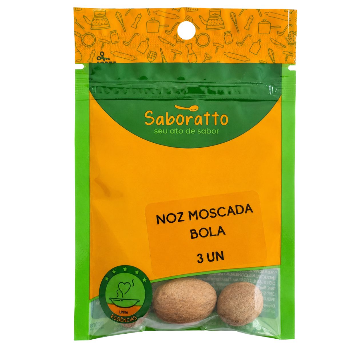 Noz moscada bolas sache 3UN Saboratto essências