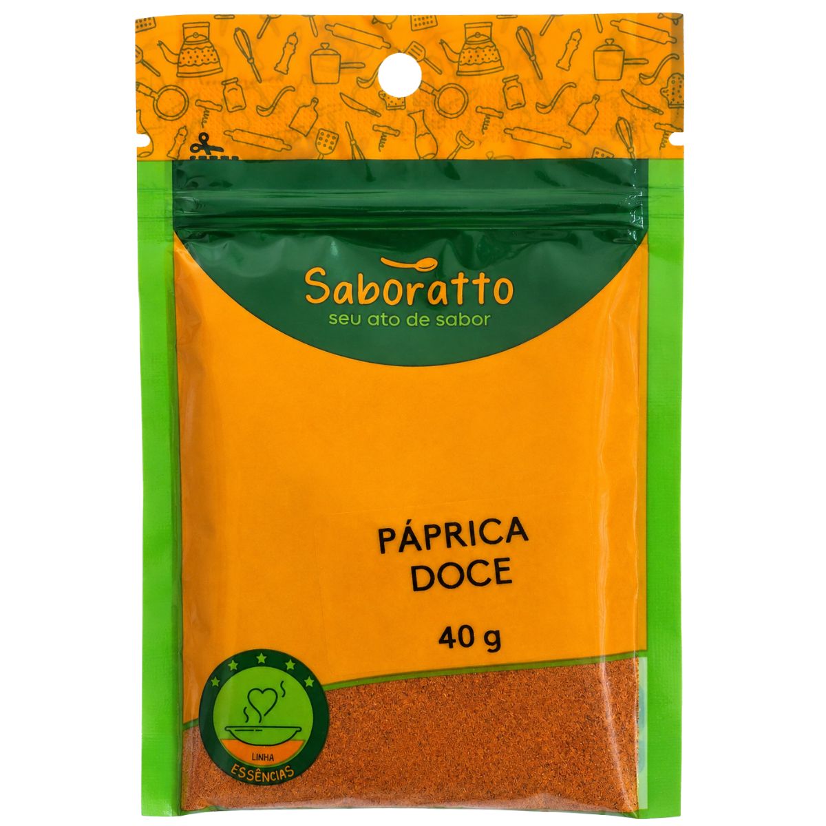 Paprica doce sache 40g Saboratto essências