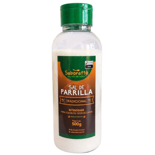 Sal de parrilla tradicional Pote 500g Saboratto churrasco