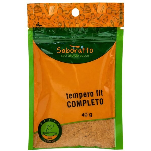 Tempero fit completo sache 40g Saboratto essências