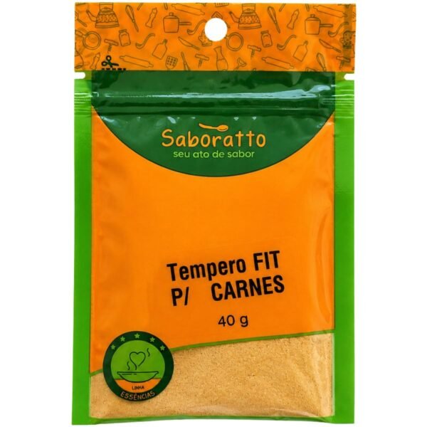 Tempero fit para carne sache 40g Saboratto essências