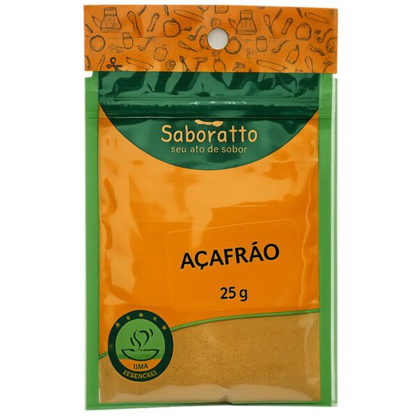 Açafrão da terra Sache 25g Saboratto essências