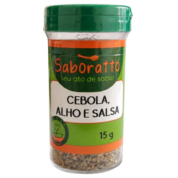 Cebola, alho e salsa tubo 15g Saboratto essências