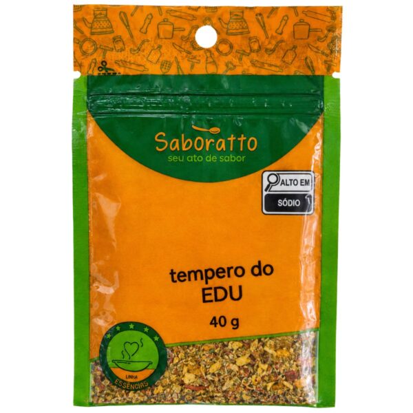 Tempero do Edu sache 40g Saboratto essências