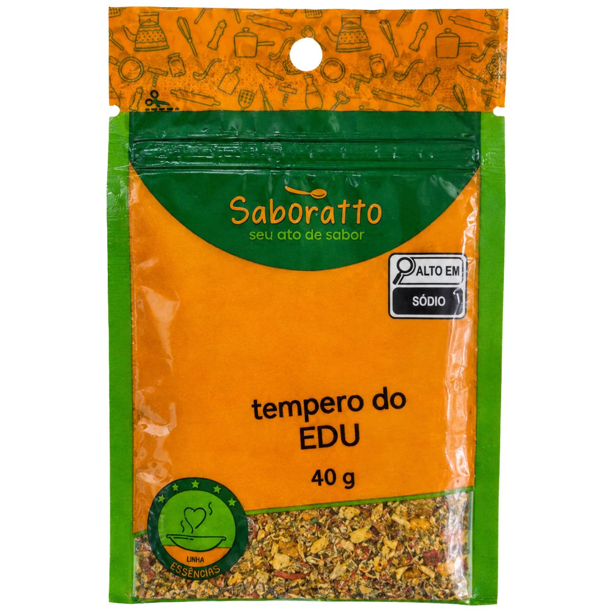Tempero do Edu sache 40g Saboratto essências