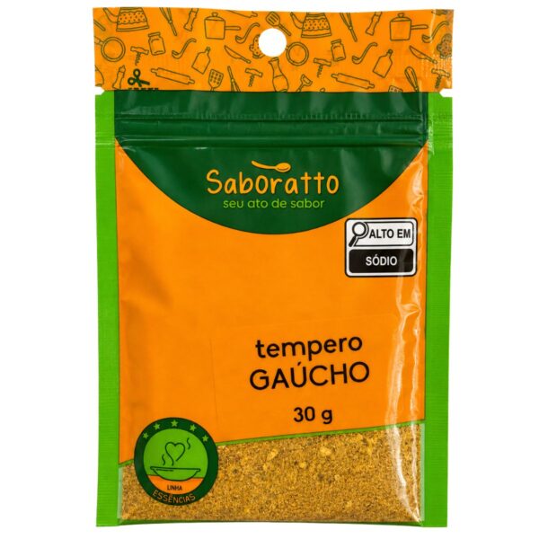 Tempero Gaúcho sache 30g Saboratto essências