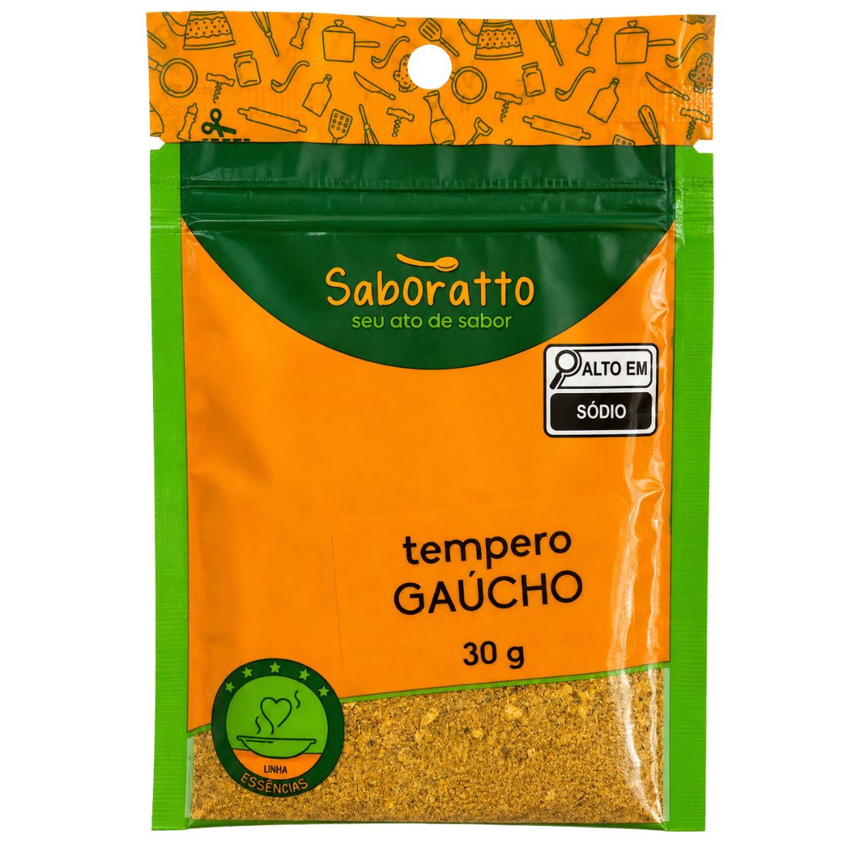 Tempero Gaúcho sache 30g Saboratto essências