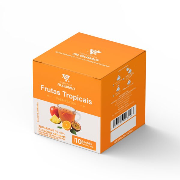 Cha em saches - frutas tropicais 10x1g - Perfeita Alquimia