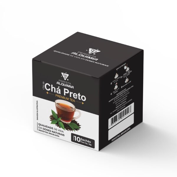 Cha em saches - preto 10x1g - Perfeita Alquimia